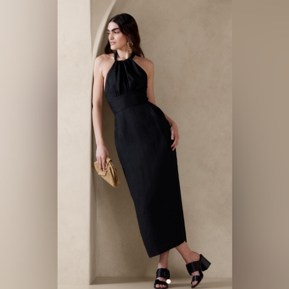 Banana Republic Dresses & Skirts - NEW Banana Republic Lisa Linen MIDI Dress Sz 20